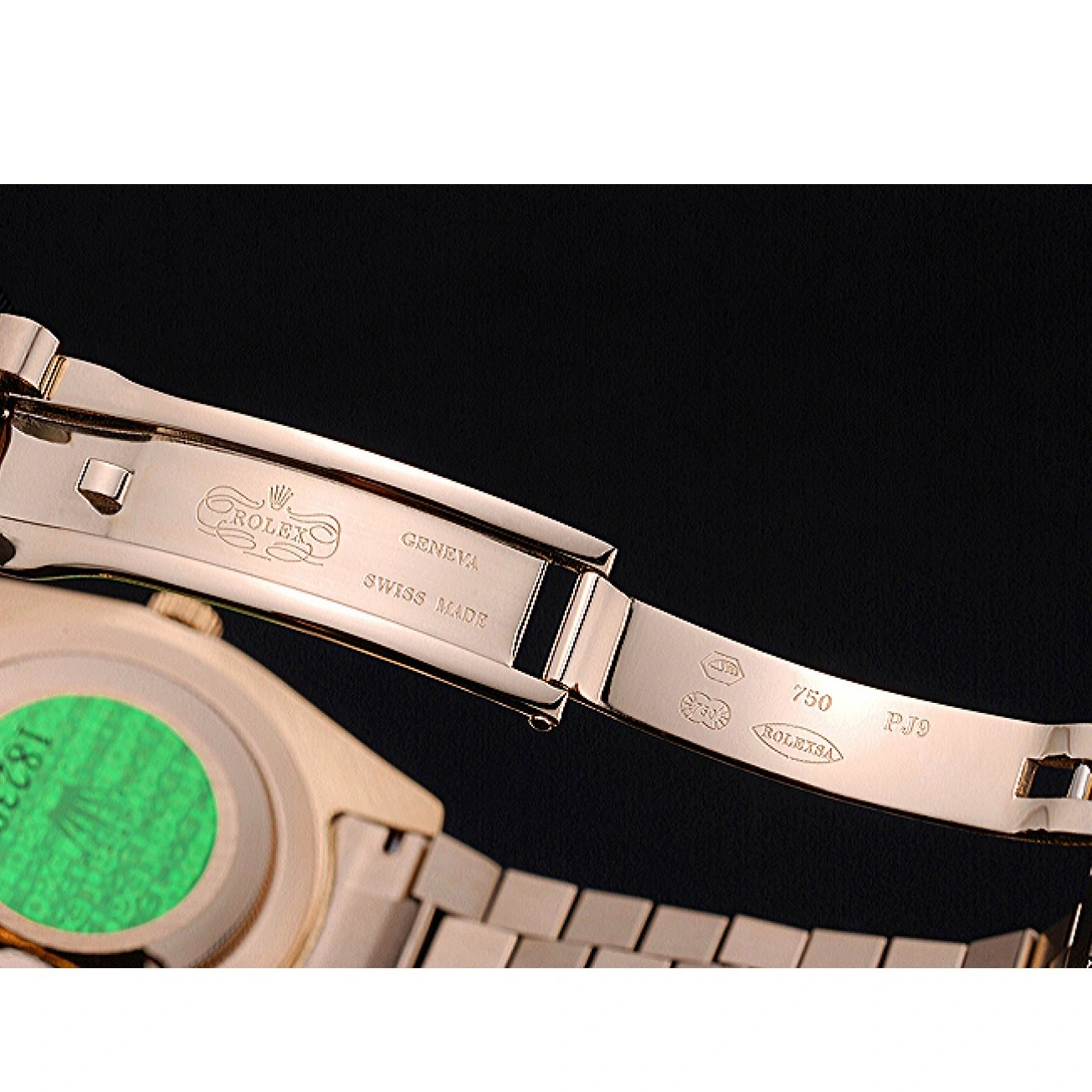Aaa replica watch Gold Day-Date Bracelet Dial White 622546 Rolex 1016